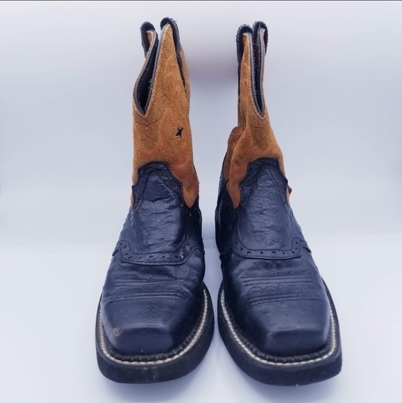 Justin Gypsy Women's Cowboy Western Leather Calf Boots size 7 - Picture 2 of 13